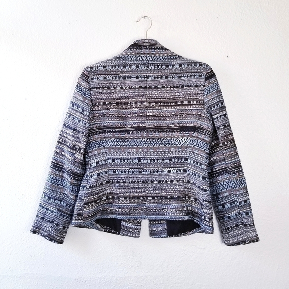 LAFAYETTE 148 NY Blue Tweed Bouclé Jacket Blazer - Picture 3 of 11